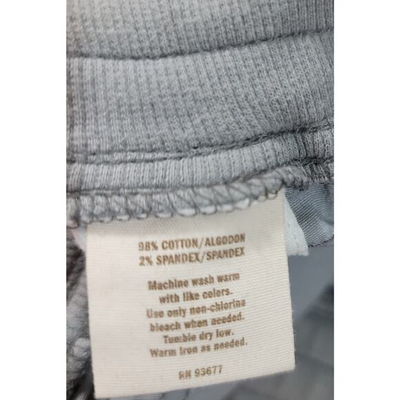 Decree Gray Drawstring Waist Capri Pants 0 Roll Tab Tie Legs Pockets Lightweight - Picture 4 of 7